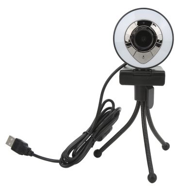 1080P HD Webcam with Autofocus USB2.0 for Desktop Laptop PC, 360 Rotatable Camera with Manual Switch Fill, Sensitivity Microphone for Smoothness Video Conferencing