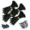 100PCS Nylon Universal Cable Tie Buckle,Heavy Duty Self-Locking Nylon Zip Ties Holder,Black Zipties Small Cinch Straps,UV Resistant Plastic Cable Ties Tool for Car Daily Repair(100Pcs) view 1
