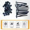 100PCS Nylon Universal Cable Tie Buckle,Heavy Duty Self-Locking Nylon Zip Ties Holder,Black Zipties Small Cinch Straps,UV Resistant Plastic Cable Ties Tool for Car Daily Repair(100Pcs) view 4