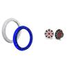Kicker 45KM84L 8" LED Marine Speakers & 51KLSR88-8.8-Inch to 8-Inch LED Adapter Ring Bundle view 1