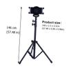DIYEAH Adjustable Rotating Tablet Tripod Stand for 7-10 Inch Tablets Stable Floor Mount Holder Extendable Height for Home Office and Travel (Black) view 2