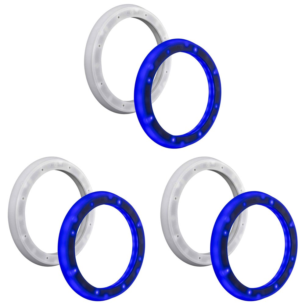 KICKER (3 Pair 51KLSR88-8.8-Inch to 8-Inch LED Adapter Ring for Marine Speakers