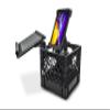 AutoExec Milk Crate Vehicle and Mobile Office Work Station with Laptop Tray and Tablet Mount view 1