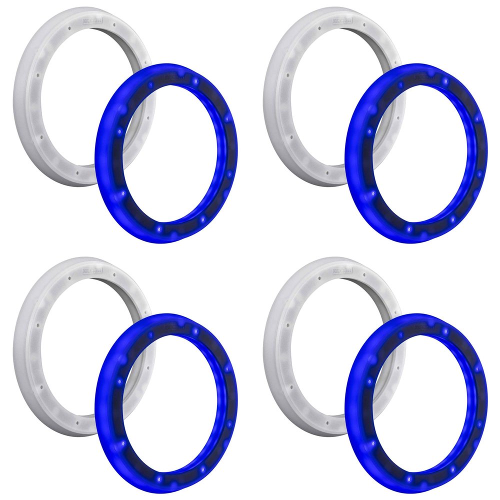 Kicker (4 Pair) 51KLSR88-8.8-Inch to 8-Inch LED Adapter Ring for Marine Speakers