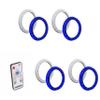 Kicker (4 Pair) 51KLSR88-8.8-Inch to 8-Inch LED Adapter Ring for Marine Speakers & LED Remote view 1