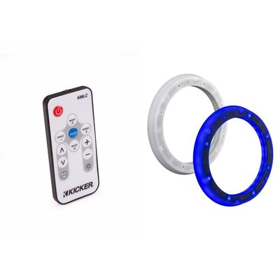 KICKER 51KLSR88-8.8-Inch to 8-Inch LED Adapter Ring for Marine Speakers & LED Remote