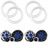 KICKER ( 2 Pair 51MSS65 LED 6.5" Premium Marine Component with a Pair of 50KLSR65 6.5 Led Speaker Ring Bundle view 1