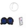 KICKER 51MSS84 8" Component LED Premium Marine Speakers & 47KLSR8 8-Inch LED Spacer Rings & LED Remote Bundle view 1