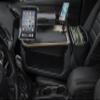 AutoExec Efficiency GripMaster Car Desk for Your Vehicle Workstation and Mobile Office, Natural with Phone Mount, Tablet Mount and Printer Stand view 2