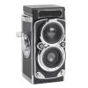 Vintage Mini Digital Camera, Portable Retro TLR Reflex Style Digital Cameras, Twin Lens, 12MP Autofocus Vlogging Camera, for Beginners Teens Adults view 1