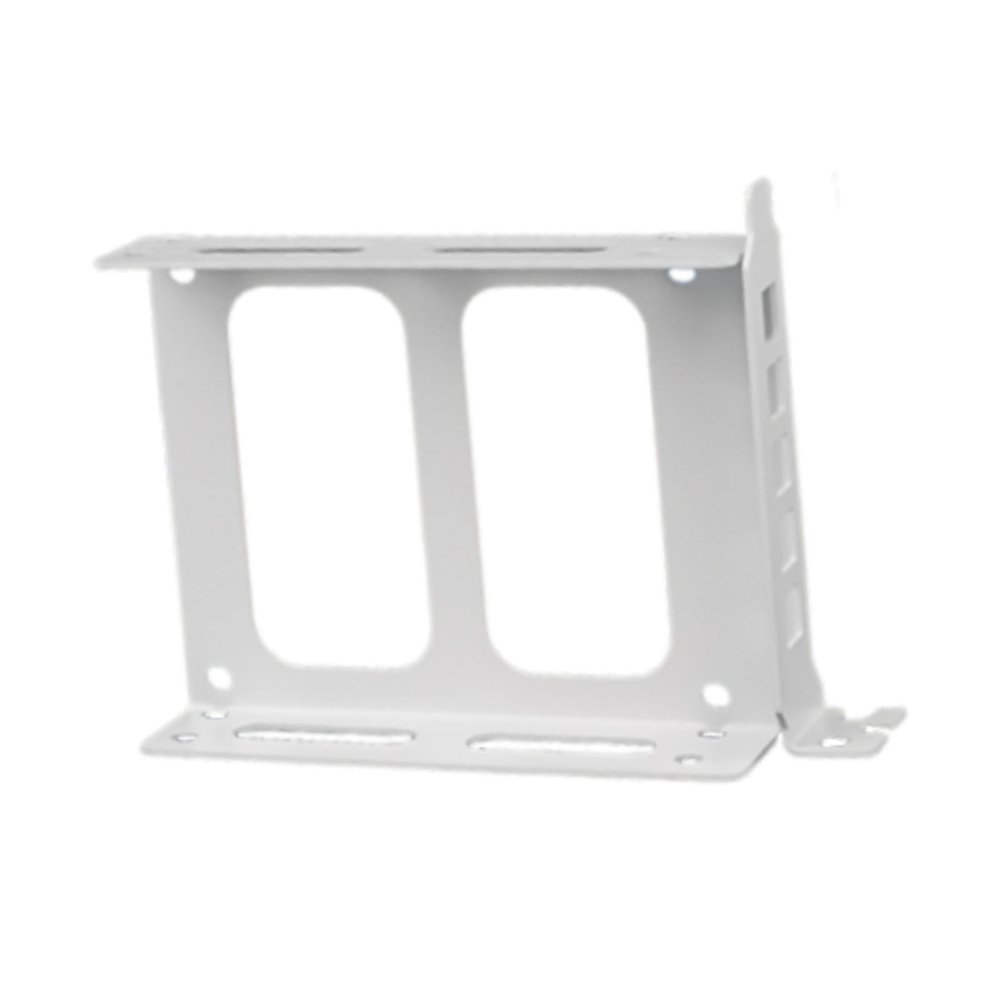 BaotyJie Double SSD Mounting Bracket HDD Holder 2.5" SSD Bracket PC Computer HDD Bay Hard Drive Holder Internal Drive Bay , White