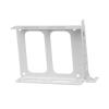 BaotyJie Double SSD Mounting Bracket HDD Holder 2.5" SSD Bracket PC Computer HDD Bay Hard Drive Holder Internal Drive Bay , White view 1