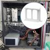 BaotyJie Double SSD Mounting Bracket HDD Holder 2.5" SSD Bracket PC Computer HDD Bay Hard Drive Holder Internal Drive Bay , White view 2