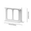 BaotyJie Double SSD Mounting Bracket HDD Holder 2.5" SSD Bracket PC Computer HDD Bay Hard Drive Holder Internal Drive Bay , White view 3