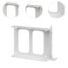 BaotyJie Double SSD Mounting Bracket HDD Holder 2.5" SSD Bracket PC Computer HDD Bay Hard Drive Holder Internal Drive Bay , White view 4