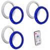 Kicker (3 Pair) 51KLSR88-8.8-Inch to 8-Inch LED Adapter Ring for Marine Speakers & LED Remote view 1