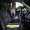 AutoExec Milkcrate Vehicle and Mobile Office Work Station with Apron Organizer, Phone Mount and Tablet Mount view 3