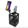 AutoExec Milkcrate Vehicle and Mobile Office Work Station with Apron Organizer, Phone Mount and Tablet Mount view 4