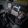 AutoExec Efficiency GripMaster Car Desk for Your Vehicle Workstation and Mobile Office, Mahogany with Phone Mount, Tablet Mount and Printer Stand view 2