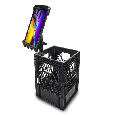 AutoExec Milkcrate Vehicle and Mobile Office Work Station with Tablet Mount and 400 watt Power Inverter