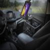 AutoExec Milkcrate Vehicle and Mobile Office Work Station with Tablet Mount and 400 watt Power Inverter view 2