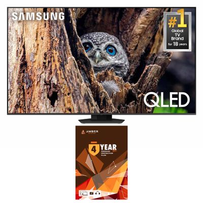 Samsung QN75Q80DDFXZA 75 Inch QLED 4K Smart TV with Direct Full Array and 4 Year Amber Protection Plan (2025)