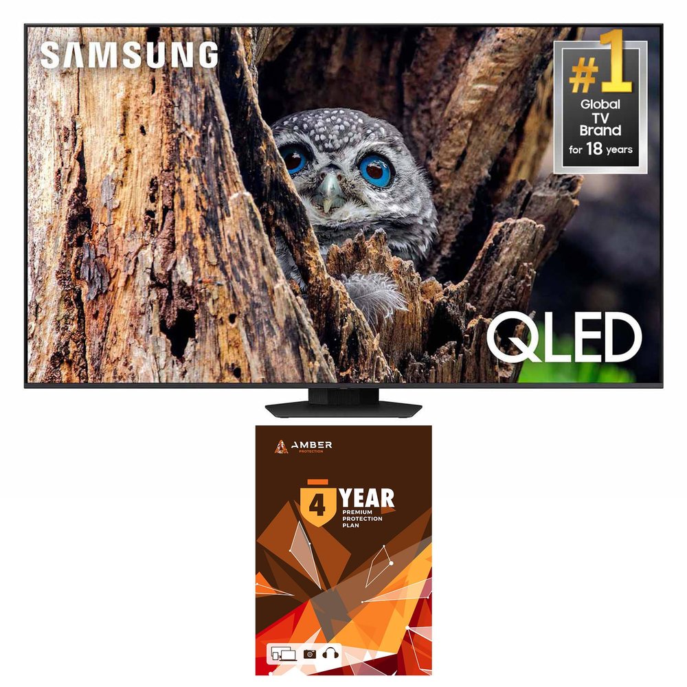 Samsung QN75Q80DDFXZA 75 Inch QLED 4K Smart TV with Direct Full Array and 4 Year Amber Protection Plan (2025)