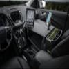 AutoExec Efficiency GripMaster Car Desk for Your Vehicle Workstation and Mobile Office, Black with 400 watt Power Inverter, Phone Mount and Tablet Mount view 2
