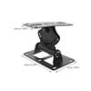 DIYEAH Rotatable Wall-Mounted Center Speaker Stand Bracket for Surround Audio Rack for High Fidelity Speakers and Stylish Design for Home Theater Setup view 2