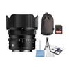 Sigma 24mm F3.5 DG Black Contemporary Lens for L Mount Bundle with Memory Card and Starter Kit for Cameras view 1