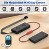 Atom 4K - 4K UltraHD Nanny Cam D.I.Y Self-Install Surveillance Kit with Button Camera Attachments, Hidden Camera, Button Cam, Remote Control Spy Kit (Legal in All 50 States) (64GB) view 2