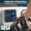 Bluetooth Marine Stereo Radio Receiver: Boat Digital Multimedia MP5 Player - 4.1 Inch LCD Display AM FM USB AUX Subwoofer 200W High Output for Golf Cart ATV UTV Yacht view 3