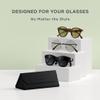 Satechi FindAll Smart Glasses Case with Find My, Foldable & Portable, Wireless Rechargeable, Left-Behind Alerts, Loud Audible Chime, Compatible with Most Glasses & XR/AR Glasses  Black view 4