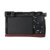A6700 Case, BMAOLLONGB Handmade Litchi Genuine Real Leather Half Camera Case Bag Cover for Sony Alpha A6700 Bottom Opening Version + Hand Strap (Coffee) view 4