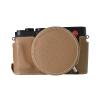 BMAOLLONGB D-Lux 8 Case, Handmade PU Leather Half Camera Case Bag Cover Bottom Opening Version for Leica D-Lux 8 D-Lux8 With Neck Strap Lens Cover (Brown) view 3