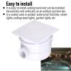 GENGUTOO Underwater Light Junction Box Water Proof Dust Proof Swimming Pool Connector Box Durable Plastic White view 3