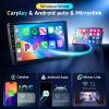 6G+128G 8-Core Android Car Stereo Double Din 10.1 inch Wireless Carplay IPS Touchscreen Car Radio Android Auto Screen with GPS Navi Bluetooth DSP, Mirror Link, WiFi, FM RDS, Backup Camera SWC Driauto view 3