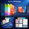 6G+128G 8-Core Android Car Stereo Double Din 10.1 inch Wireless Carplay IPS Touchscreen Car Radio Android Auto Screen with GPS Navi Bluetooth DSP, Mirror Link, WiFi, FM RDS, Backup Camera SWC Driauto view 4