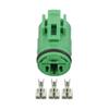 HUABAO 3 Pin Automotive Connectors Round Water Proof Connectors with Terminal Plug DJ70318-6.3-21 3P(5 Sets) view 1