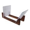 CAOJLjiaxiang-2012 CD-Holder 50PA Wood Vinyl Record Storage Holder Stacks up to 20 Albums Wood Stand with Clear Acrylic Ends Modern Desktop Portable Record Racks Record Player Stand view 1