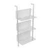CAOJLjiaxiang-2012 CD-Holder Vinyl Record Storage Rack, 3/6 Tier Floor Standing Metal Shelf Bookshelf, Wall Mounted Document, Newspaper and Magazine Display Storage Record Player Stand(Small) view 1