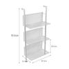 CAOJLjiaxiang-2012 CD-Holder Vinyl Record Storage Rack, 3/6 Tier Floor Standing Metal Shelf Bookshelf, Wall Mounted Document, Newspaper and Magazine Display Storage Record Player Stand(Small) view 2