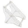 CAOJLjiaxiang-2012 CD-Holder CD Holder Stand Display Shelf Record Storage Rack Acrylic Multi Use Groove Easy Assembly Home Office File Shelf Rack Albums Record Player Stand view 4