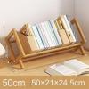 CAOJLjiaxiang-2012 CD-Holder Cd Storage Rack CD countertop Rack Desktop Storage Rack Solid Wood disc Album Display Comic Bookshelf Display Record Player Stand(50cm) view 2