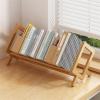 CAOJLjiaxiang-2012 CD-Holder Cd Storage Rack CD countertop Rack Desktop Storage Rack Solid Wood disc Album Display Comic Bookshelf Display Record Player Stand(50cm) view 3