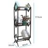 CAOJLjiaxiang-2012 CD-Holder Removable Vinyl Record Storage Rack Iron Floor-Mounted CD Record Storage Rack Office Magazine and Newspaper Rack Record Player Stand view 2