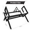 CAOJLjiaxiang-2012 CD-Holder CD Display Frame Magazine Placement Rack for Arrangement Metal Desktop Creative Bookshelf Record Storage Rack Record Player Stand(Small) view 2