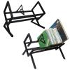 CAOJLjiaxiang-2012 CD-Holder CD Display Frame Magazine Placement Rack for Arrangement Metal Desktop Creative Bookshelf Record Storage Rack Record Player Stand(Small) view 3