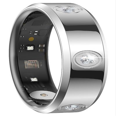 CNBRO Smart Ring Ultra Narrow Heart Rate Monitor Comfortable Sleep Ring Health Fitness Tracker Pedometer Step Counter Calories Waterproof Ladies Smart Rings for Women Men Anillo Inteligente #7