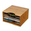 CAOJLjiaxiang-2012 CD-Holder CD Organizer Nostalgic Cassette Collection Box Record Rack Wooden Old Document Storage Desktop Record Player Stand view 1